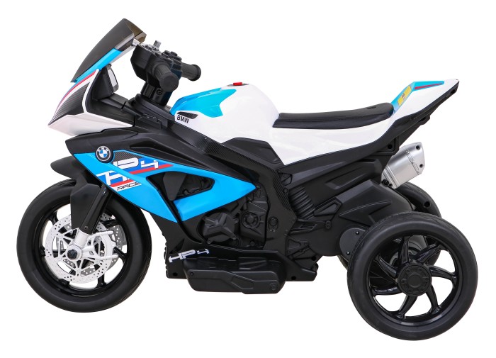 Motor BMW HP4 na akumulator dla dzieci Niebieski + 3 Koła + LED + MP3 USB + Ekoskóra-5 7835 