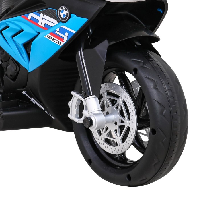 Motor BMW HP4 na akumulator dla dzieci Niebieski + 3 Koła + LED + MP3 USB + Ekoskóra-15 7835 