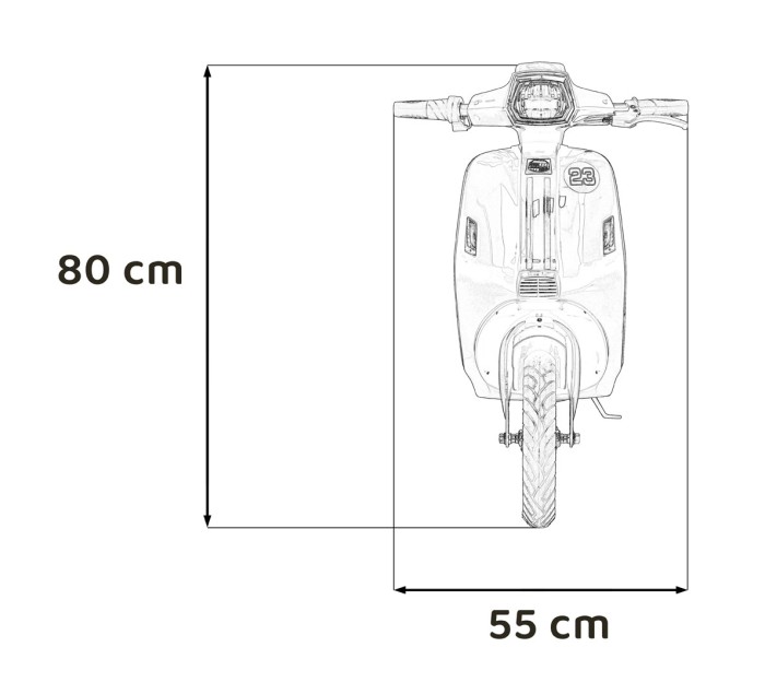 Pojazd Skuter Retro 23 Czerwony-21 7851 