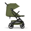 Cybex Beezy 3.0 w kolorze Moss Green - widok z boku z rozłożonym oparciem