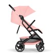 Cybex Beezy 3.0 w kolorze Candy Pink - widok z boku z oparcie w pozycji siedzącej