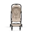 CYBEX Orfeo wózek spacerowy w kolorze Almond Beige - widok na siedzisko z pasami