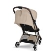 CYBEX Orfeo wózek spacerowy w kolorze Almond Beige - widok na oparcie z tyłu wózka