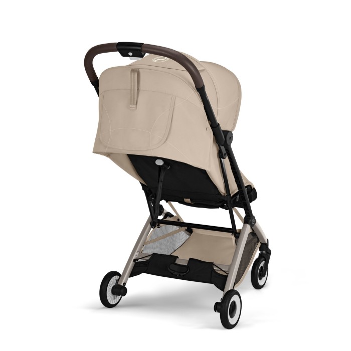 CYBEX Orfeo wózek spacerowy w kolorze Almond Beige - widok na oparcie z tyłu wózka