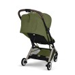 CYBEX Orfeo wózek spacerowy w kolorze Moss Green - widok na oparcie z tyłu wózka