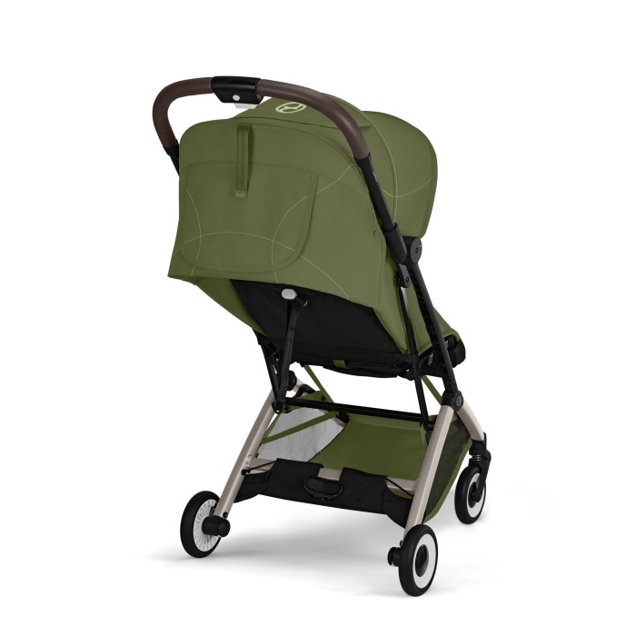 CYBEX Orfeo wózek spacerowy w kolorze Moss Green - widok na oparcie z tyłu wózka