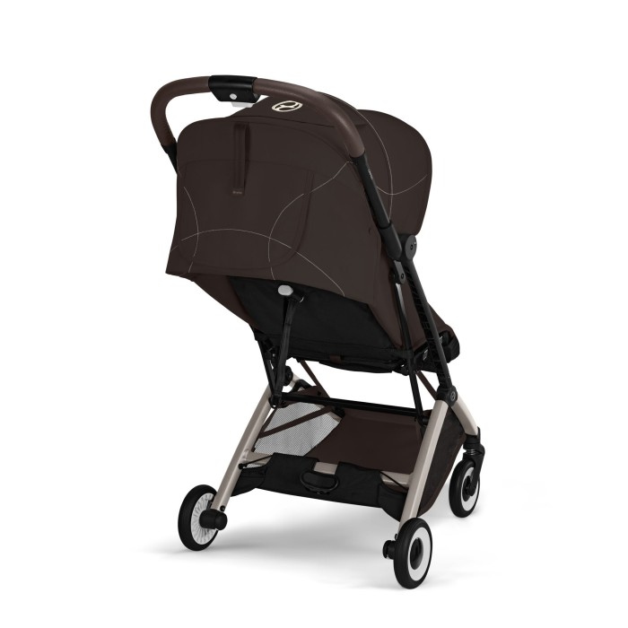 CYBEX Orfeo wózek spacerowy w kolorze Chocolate Brown - widok na oparcie z tyłu wózka