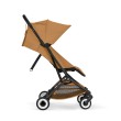 CYBEX Orfeo wózek spacerowy w kolorze Cinnamon Yellow- widok z boku z oparciem w pozycji siedzacej