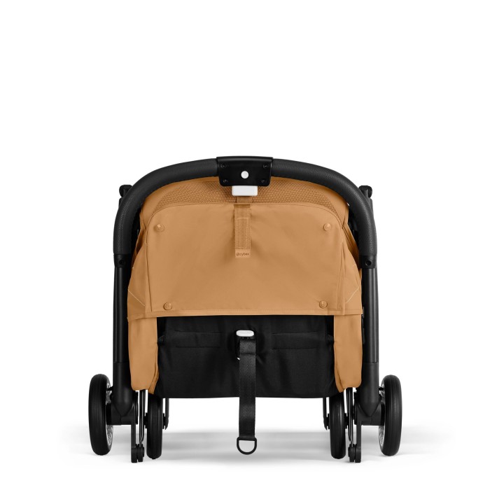 CYBEX Orfeo wózek spacerowy w kolorze Cinnamon Yellow - widok złożonego wózka od frontu