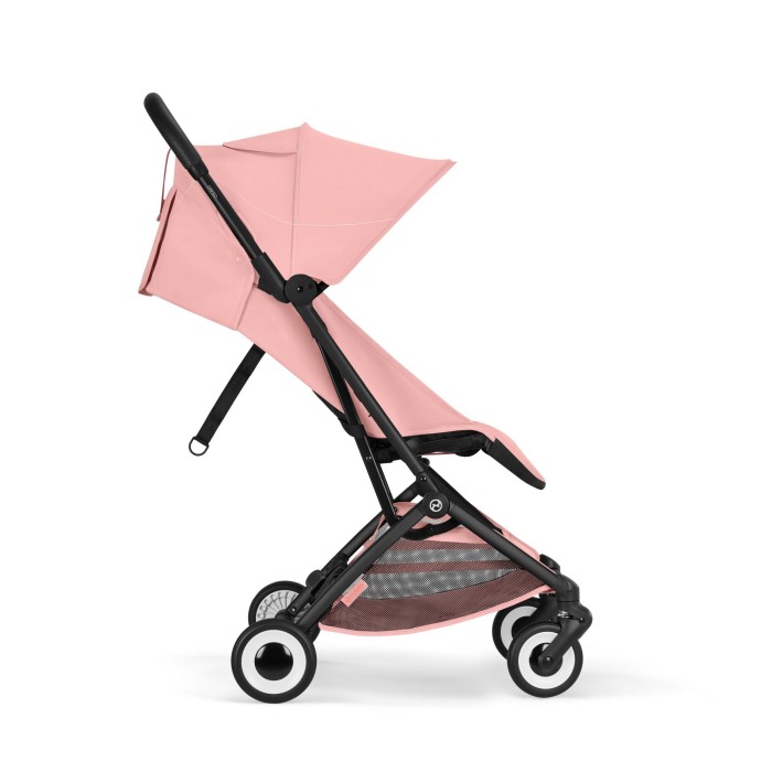 CYBEX Orfeo wózek spacerowy w kolorze Candy Pink  widok z boku z oparciem w pozycji siedzacej