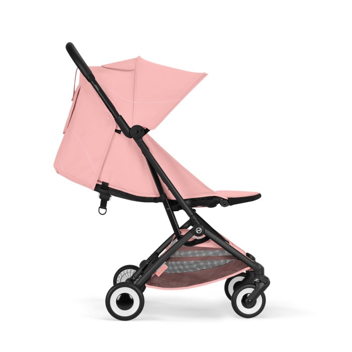 CYBEX Orfeo wózek spacerowy w kolorzeCandy Pink - widok z boku z oparciem w pozycji leżącej