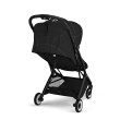 CYBEX Orfeo wózek spacerowy w kolorze Magic Black - widok na oparcie z tyłu wózka