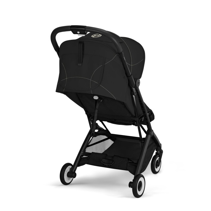 CYBEX Orfeo wózek spacerowy w kolorze Magic Black - widok na oparcie z tyłu wózka