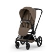 Cybex Priam 5 kolor Comfort Coconut Brown wózek spacerowy przodem po skosie