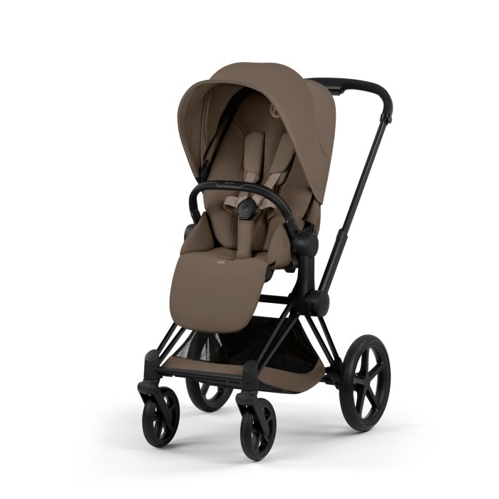 Cybex Priam 5 kolor Comfort Coconut Brown wózek spacerowy przodem po skosie