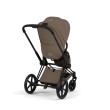 Cybex Priam 5 kolor Comfort Coconut Brown wózek spacerowy widok na siedzisko od frontu