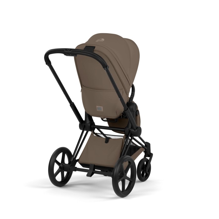 Cybex Priam 5 kolor Comfort Coconut Brown wózek spacerowy widok na siedzisko od frontu