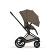 Cybex Priam 5 kolor Comfort Coconut Brown wózek spacerowy bokiem z nagiągniętą budką