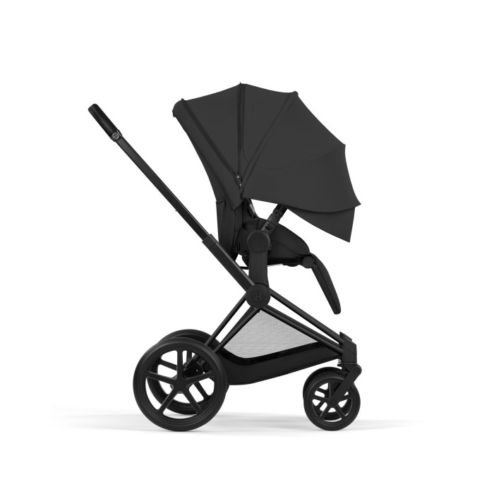 Cybex Priam 5 kolor Sepia Black / Matt Black  wózek spacerowy bokiem z nagiągniętą budką