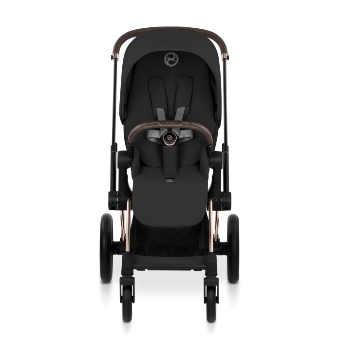 Cybex Priam 5 kolor Sepia Black / Rosegold  wózek spacerowy widok na siedzisko od frontu
