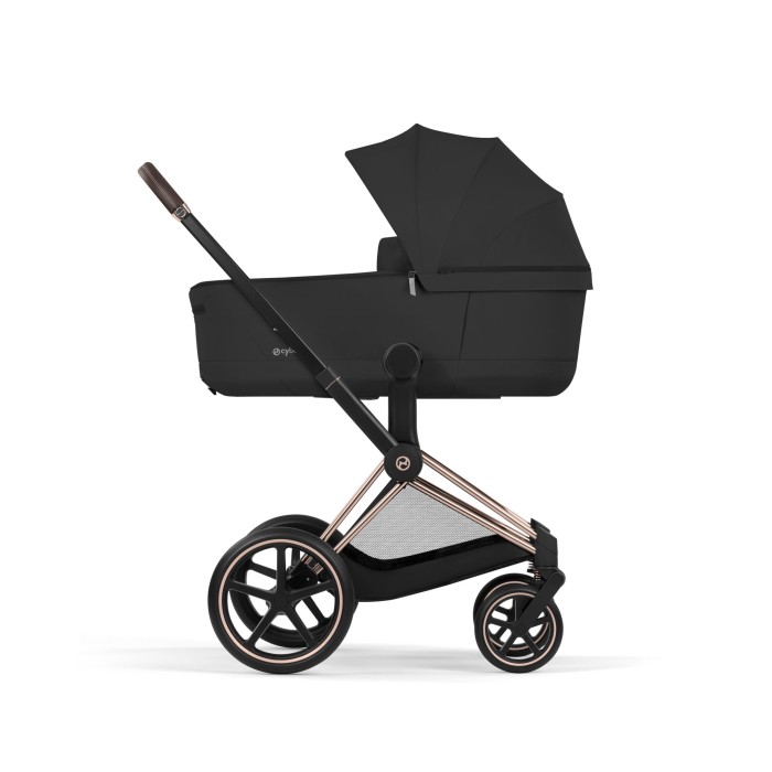 Cybex Priam 5 kolor Sepia Black / Rosegold  wózek z gondolą - widok z boku