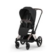 Cybex Priam 5 kolor Sepia Black / Rosegold  wózek spacerowy przodem po skosie