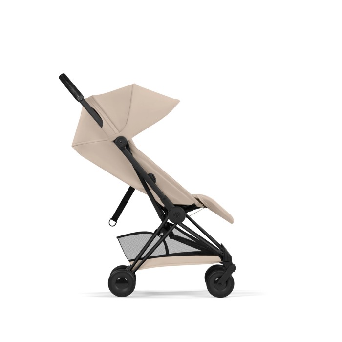 Cybex Coya kolor Comfort Cozy Begie - wózek spacerowy widok z oparciem w pozycji pionowej