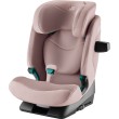 Britax Romer Safefix kolor Dusty Rose fotelika dla starszaka - zdjęcie od frotnu z skosie z widocznym SICT
