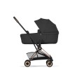 Cybex Coya 2.0 Comfort Sepia Black - stelaż ze składaną gondolą - widok z boku