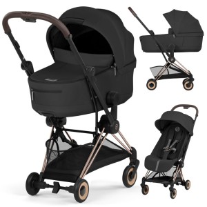 CYBEX COYA 2.0 wózek 2w1 ze składaną gondolą | Comfort Sepia Black