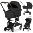 Cybex Coya 2w1 z gondolą - kolor Style Sepia Black - rama Chrome Brown