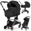 Cybex Coya 2w1 z gondolą - kolor Style Sepia Black - rama Rosegold