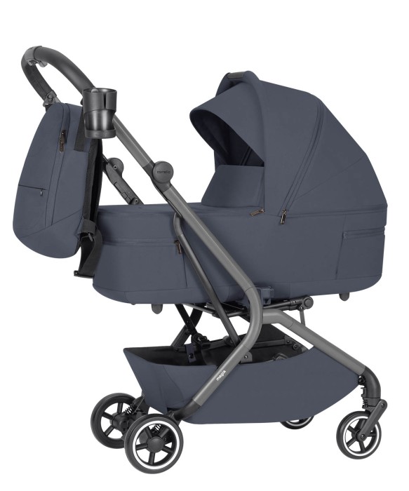 carrello magia - wersja z gondolą - kolor elm grey - widok od boku