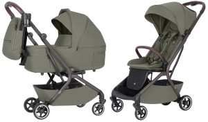 CARRELLO MAGIA wózek głęboko-spacerowy | Malted Green