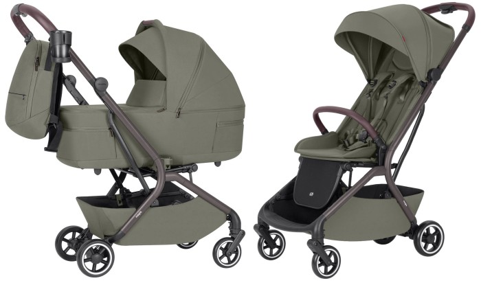 CARRELLO MAGIA wózek głęboko-spacerowy | Malted Green