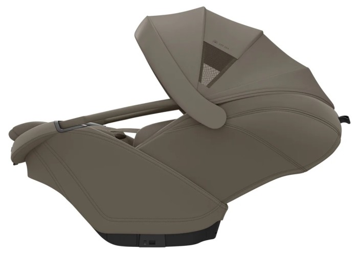 moduł wewnętrzny fotelika maxi-cosi coral slide pro - kolor oak truffle - widok od boku