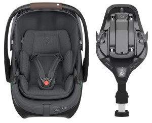 MAXI-COSI CORAL SLIDE PRO fotelik dla niemowlaka z bazą FAMILYFIX SLIDE PRO | Moon Graphite