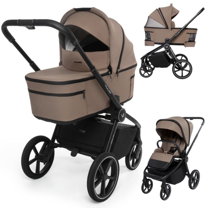 MUUVO FOLD wózek 2w1 ze składaną gondolą | Mokka