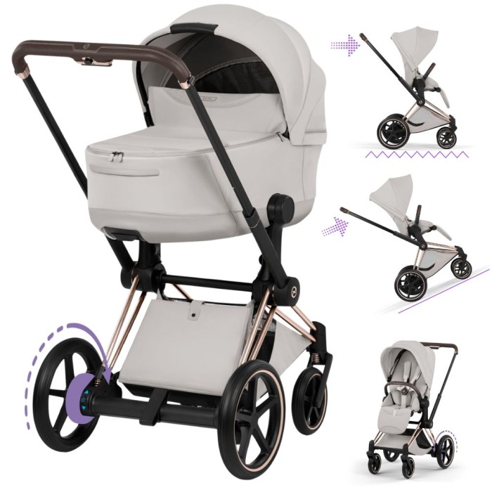 CYBEX ePRIAM 5.0 wózek 2w1 | Style City Grey