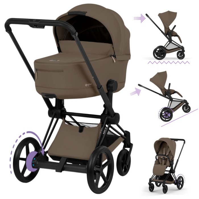 CYBEX ePRIAM 5.0 wózek 2w1 | Comfort Coconut Brown