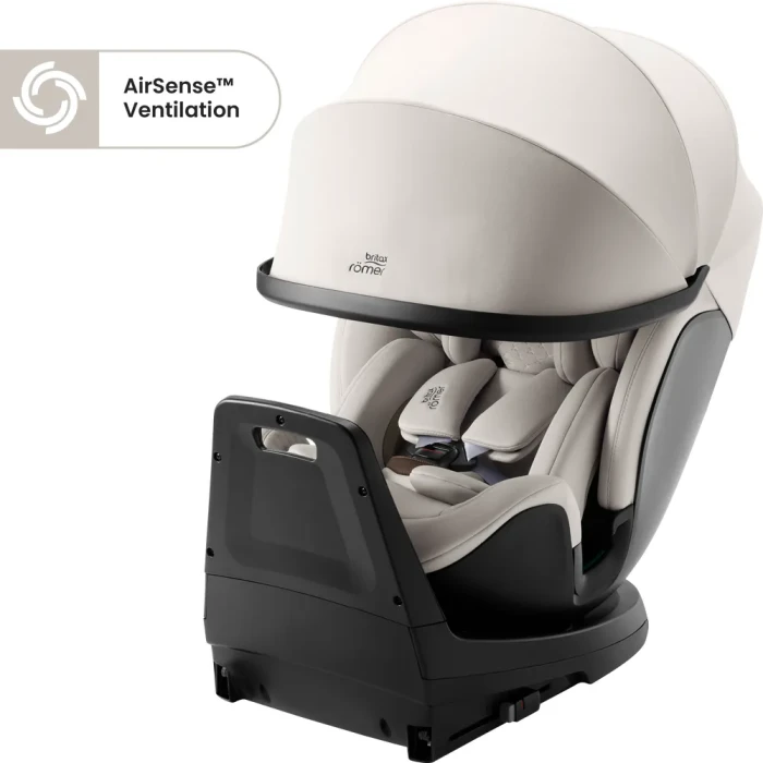 Britax Romer Swivel-Grow Max Air fotelik obrotowy z wentylacją | Soft Taupe