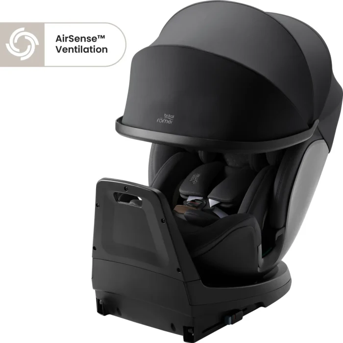 Britax Romer Swivel-Grow Max Air fotelik obrotowy z wentylacją | Onyx Black