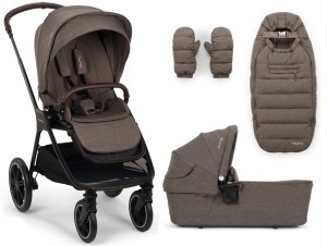 NUNA TRIV LX  wózek głęboko spacerowy 2w1 | All-Season Chestnut