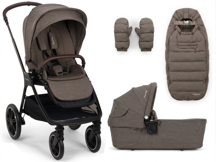 NUNA TRIV LX  wózek głęboko spacerowy 2w1 | All-Season Chestnut