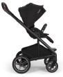 nuna mixx next - wózek dziecięcy 2w1 - kolor caviar v2 - wersja spacerowa - widok od boku
