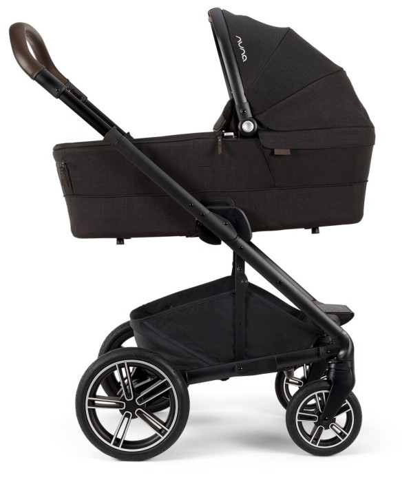 nuna mixx next - wózek dziecięcy 2w1 - kolor caviar v2 - wersja głęboka - widok od boku