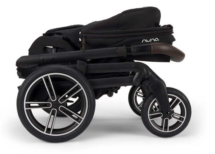 nuna mixx next - wózek dziecięcy 2w1 - kolor caviar v2 - wersja spacerowa (system składania) - widok od boku