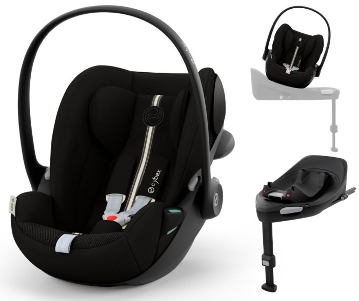 Cybex Cloud G3 fotelik dla niemowlaka z bazą ISOFIX | Moon Black Plus
