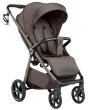 dziecięcy wózek spacerowy - carrello bravo lite deluxe - kolor derby brown - widok pod skosem
