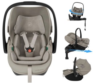 Maxi-Cosi Pebble Slide Pro z wysuwaną bazą ISOFIX | Sapphire Sand